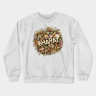 Bharat Love - Bharat All Together - Indian Cultural Symbols Crewneck Sweatshirt